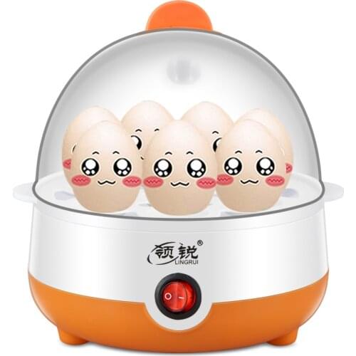 Wonderlife Rapid Heating Electric Egg Cooker 7 Eggs Capacity Boiler Steamer Pan Portable Breakfast Kitchen Cooking Tools