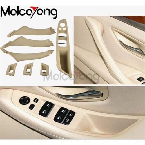 Right Hand Drive RHD For BMW 5 Series F10 F11 F18 520 2010-2016 Black Car Interior Door Handle Inner Door Panel Pull Trim Cover