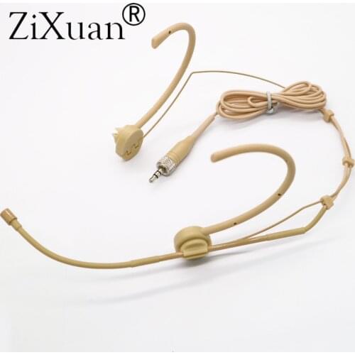 Senhneiser complexion Dual Hook Head Headset Microphone For Sennheiser G1 G2 G3 Wireless 3.5mm 1/8" Screw Lock Stereo