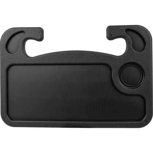 Strong Stable HDPE Steering Wheel Tray Steering Wheel Desk Durable Black Steering Wheel Table for Snacks Car Storage Computer