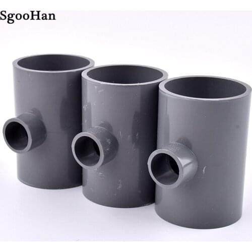 1~5pcs 20~63mm PVC Pipe Reducing Tee Connector Home Garden Irrigation Aquarium Fish Tank Tube Watering Adapter Fittings Joint