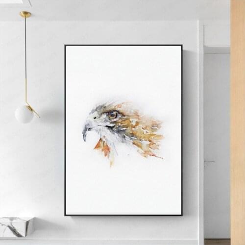 Home decoration painting animal posters Eagle Head canvas eagle posters corridor painting modern Printing