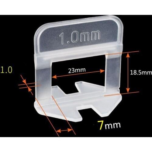 1.0mm Clip of Tile leveling system FG-2(Flat Clips) for thickness of 3mm to 12mm tile sold by bag 100pcs/bag