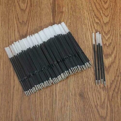 100 pcs 0.7mm Blue/Black ballpoint pen refill Press ballpoint pen refill replace Signature refill student office stationery