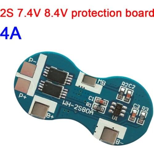 2S 4A 7.4V 8.4V 18650 lipo Li-ion lithium Battery Protection Board cell pack MOS Discharge BMS PCM