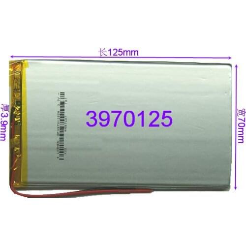 3.7V polymer lithium battery large capacity 3970125 palm Tablet PC battery 4500mAh