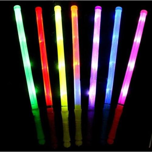 48CM 30PCS Glow Stick Led Party Rave Concert Lights Accessories Neon Sticks Toys Glow In The Dark Rave Cheer Accessories