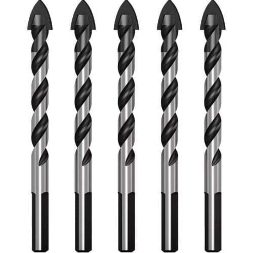 5PCS 6mm-12mm Hard Alloy Triangle Drill Bits for Ceramic Wall Glass Concrete Hole Opener Red Brick Multifunction Metal Drill