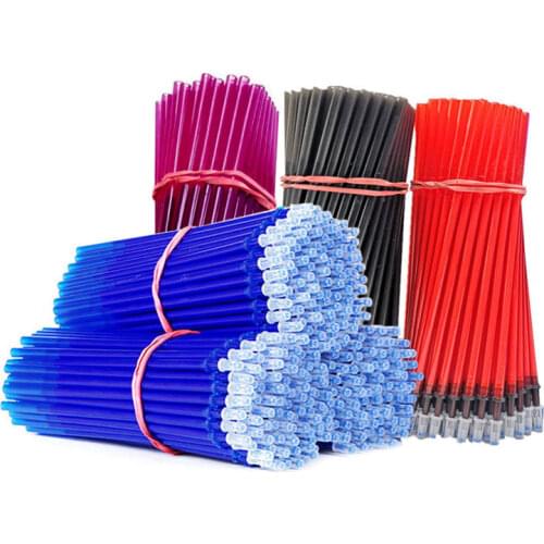 50Pcs/300Pcs Erasable Pen Refill Rod 0.5mm Blue Black Red Ink Office School Writing Stationery Erasable Gel Pen Refill Accessory