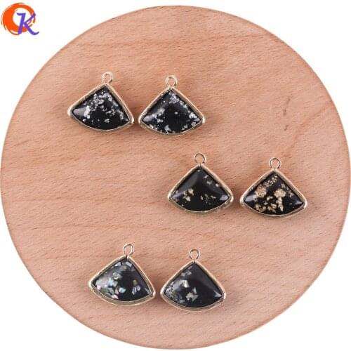 Cordial Design 50Pcs 19*18MM Jewelry Accessories/Earring Connector/Sector Shape/DIY/Jewelry Making/Hand Made/Earring Findings