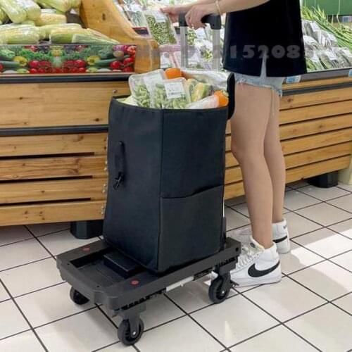 Household Trolley Carts, Grocery Carts, Transport And Pull Goods, Small Carts, Portable Folding Wheels, Push And Pull Rod Carts