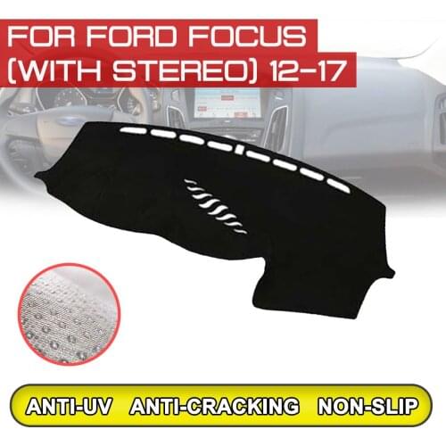 For Ford Focus 2012 2013 2014 2015 2016 2017 Car Dashboard Mat Anti-dirty Non-slip Dash Cover Mat UV Protection Shade