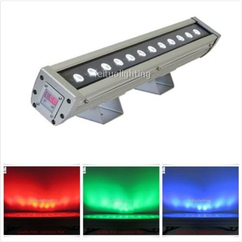 E-12ps 50cm RGBW IP65 led wall washer light 12*10w 4 in1 waterproof led washer wall bar light outdoor/indoor using