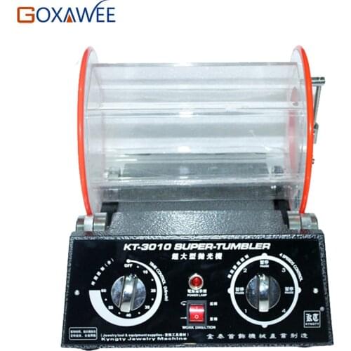 GOXAWEE 12kg Jewelry Grinding Polishing Machine Rotary Tumbler Polisher Mini Polishing Machine For Jewelry Tools Equipment