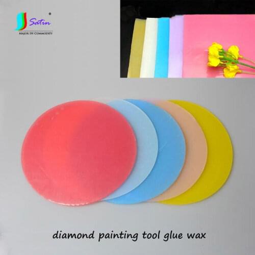 Diy Diamond Painting Tool Accessory Colorful Round,Square Big Size Wax,Colorful Stick Diamond Material Glue Clay S0338L