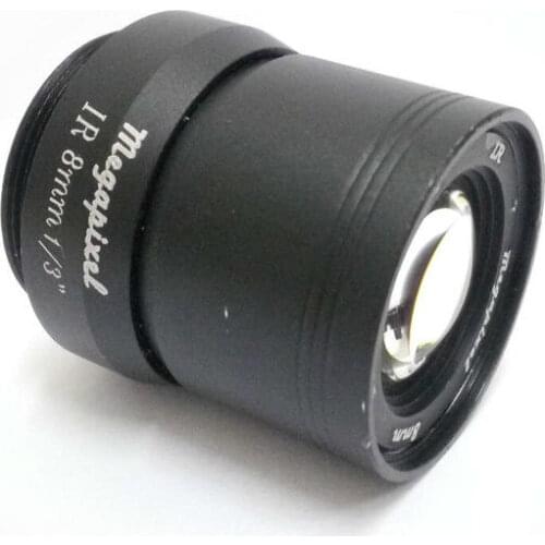 Megapixel 1/3" F1.0 CCTV Fixed Iris IR Infrared 8mm CS Mount Lense For IP Camera