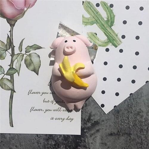 Cute piggy take stuffes Ornaments Car Vents Perfume Clip Air Freshener Automobile Interior Fragrance Decoration