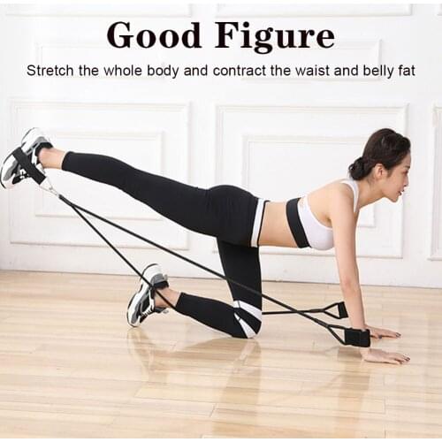 Multifunctional Fitness Elastic Rope Leg Stretch Training Belt Latex Anti-broken Leg Elastic Training Band