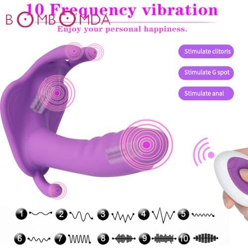 Wearable Panties Dildo Vibrator For Women Remote Control Vibrator Female Masturbator Butterfly Vibrating Adult Sex Toy For Woman