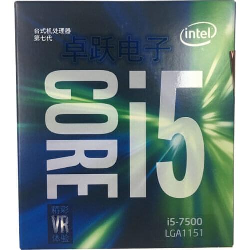 Intel Core 6 series Processor I5 7500 I5-7500 Boxed processor CPU LGA 1151-land FC-LGA 14 nanometers Quad-Core cpu free shipping