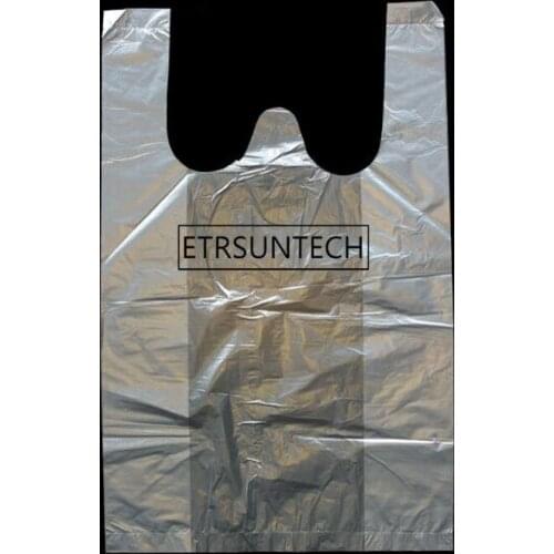 20*30cm Transparent Bags Shopping Bag Supermarket Plastic Bags With Handle Food Packaging