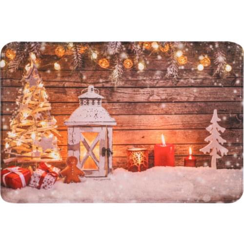 40x60cm Christmas Welcome Doormats Easy to Soft and Safe Door Mat Anti-slip Mat Comfortable For Hallway For Balcony For Porch