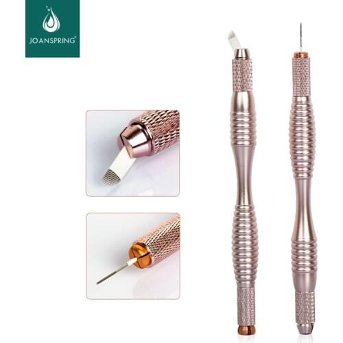 Rose Gold Double Head Embroidery Pen Permanent Makeup 3D Microblading Eyebrow Pen For 108 Needles Dermografo Micropigmentacion