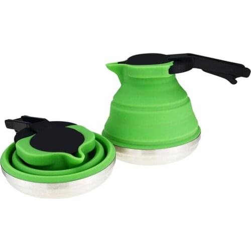 1.5L Travel folding silicone teakettle portable home water kettle
