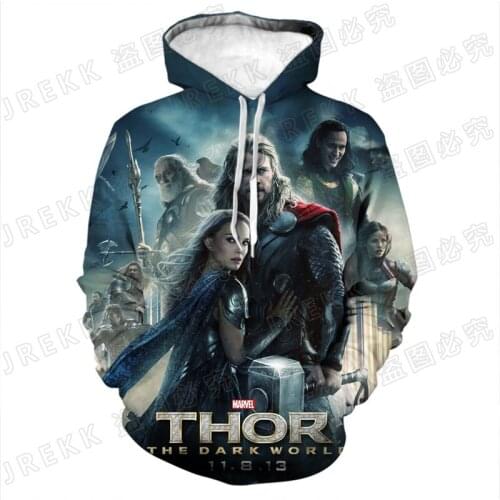 3D Print Sweatshirts Men Women Children Casual Thor Hoodies Pullover Long Sleeve Boy Girl Kids Streetwear Jacke Clothing