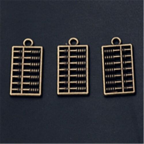 10pcs Antique Bronze Color Metal Abacus Charm Earrings Bracelet DIY Retro Jewellery Alloy Pendants findings A857