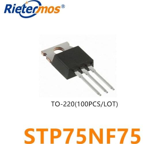 100PCS STP75NF75 75NF75 TO220