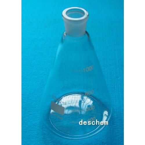 1000ml,24/29,Glass Erlenmeyer Flask,Groud Joints,1000ml Laboratory Triangle Bottle