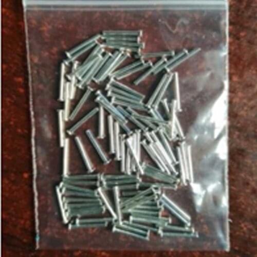 28pcs D0.8mm*14.2mm*1.5mm module power pin flat head cap straight needle tin-plating