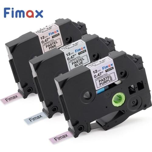 3 Packs Compatible for Brother P touch Pale Color Matt Label Tape TZe-MQF31 MQ531 MQE31 12mm Brother P-touch Label Maker