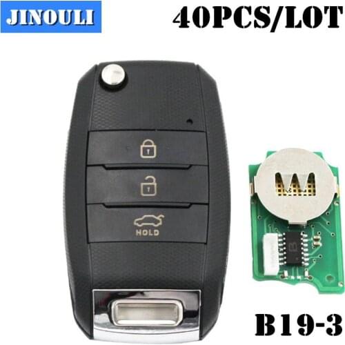 40PCS/LOT DHL free shipping B19 KD remote 3 Button B series Remote Key for URG200/KD900/KD200 Key programmer machine