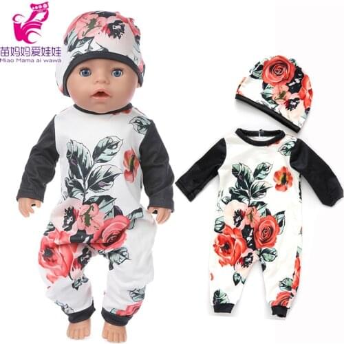43cm Baby Doll flower rompers18 Inch American OG girl Doll clothes