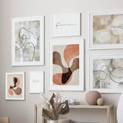 Line Drewing Flower Body Abstract Wall Art Canvas Painting Nordic Posters And Prints Wall Pictures For Living Room Home Decor
