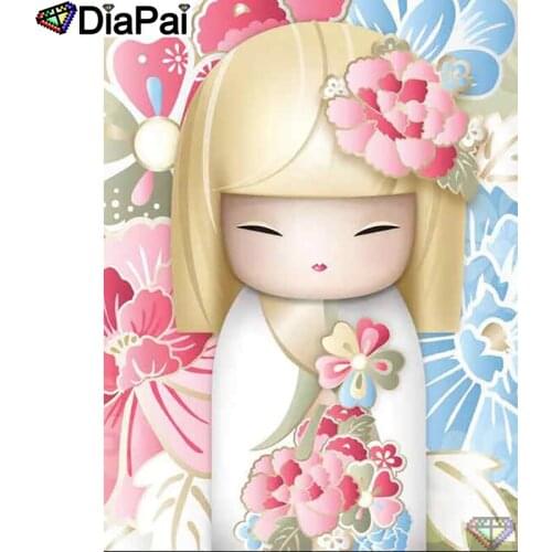 DIAPAI 5D DIY Diamond Painting 100% Full Square/Round Drill "Cartoon girl" Diamond Embroidery Cross Stitch 3D Decor A22445