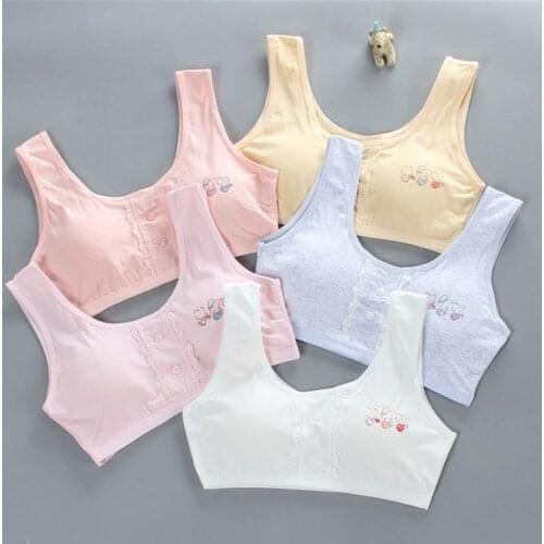 Girl bra teen Underwear for Kids girls bras Baby Young Hipster Training Lingerie vest Cotton Children 8-16Years summer