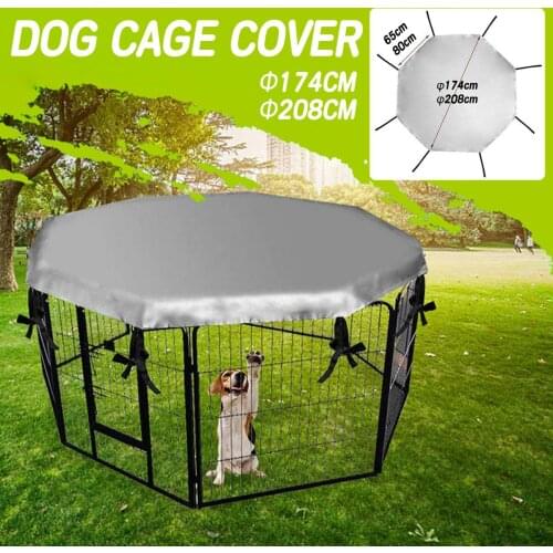 Dog Crate Cover For Pet Dog Playpen Tent Crate Room Puppy Cat Rabbit Cage Sunscreen Rainproof Prevent Escape