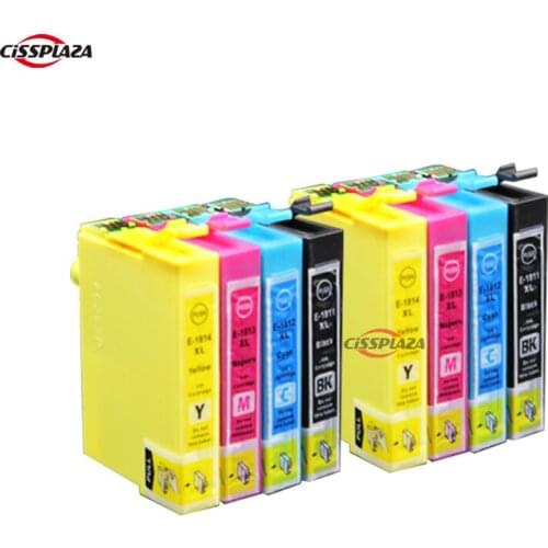 CISSPLAZA 8pk 18XL T1811 Ink Cartridge compatible for epson XP212 XP205 XP305 XP322 XP315 XP-302, XP-305, XP-312, XP-315, XP-322