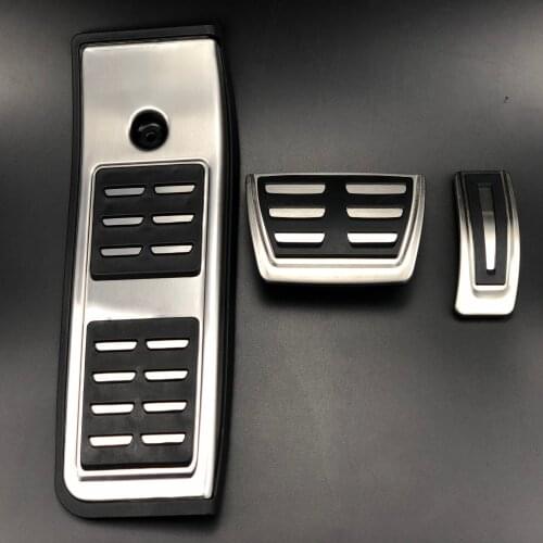 For Audi A4 B9 A5 F5 2016-2020 Sedan Avant Sport Automatic High Quality Stainless Steel Fuel Brake Footrest Pedal Cover