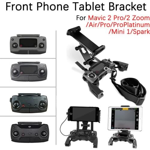 For DJI Mavic Mini 1 Pro 2 Pro Zoom Air Spark Remote Control Front Bracket Phone Tablet Monitor Extension Holder Mount Clip Acc