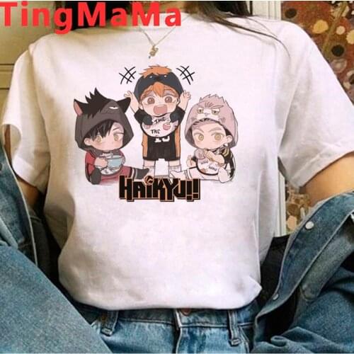 Oya Oya Oya Haikyuu Bokuto Manga Shoyo Volleyball tshirt male couple clothes casual harajuku kawaii plus size ulzzang aesthetic