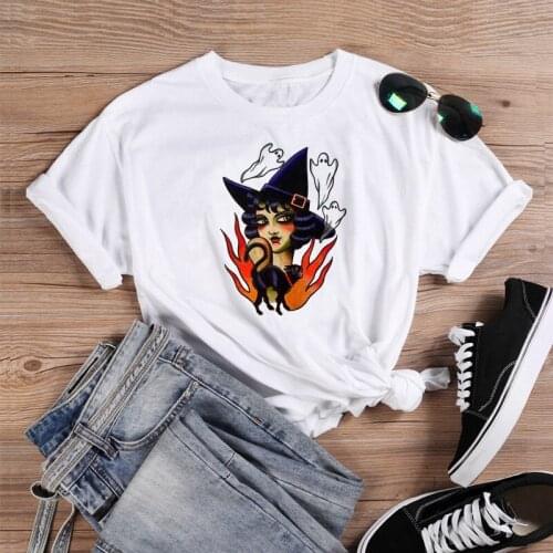 Colored The Good Witch ghost T-shirt women 100% Cotton funny tumblr casual grunge graphic hipster Fashion unisex tee top tshirt