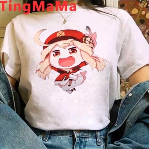 Genshin Impact Keqing t shirt summer top male graphic tees japanese print harajuku kawaii plus size clothes harajuku kawaii