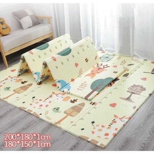 XPE Foldable Baby Play Mat Animals Puzzle Rug Childrens Carpet Baby Climbing Pad Kids Rug Todder Games Developing Mats