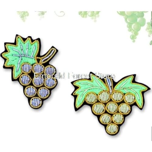 Indian silk jewelry, hand-embroidered, grape brooch decoration ,brooch, accessories,badge