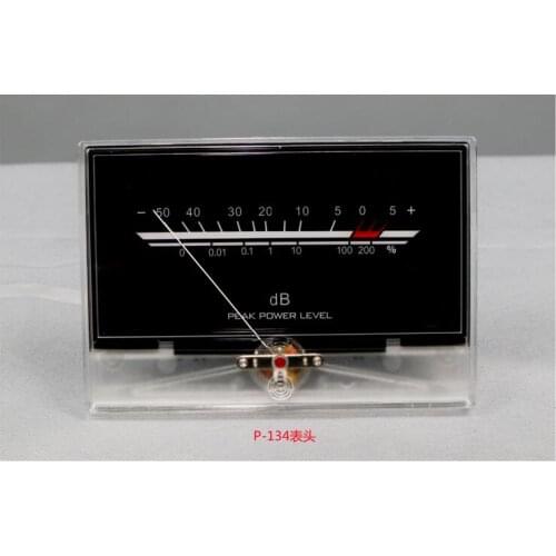 VU Meter and Driver Board After Stage Golden Voice Power Discharge Flat Table Audio Level DB Headlight w/Backlight