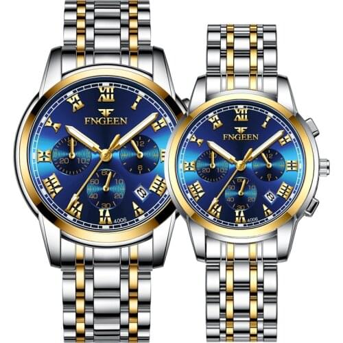 Fashion Causal Couple Quartz Watches Waterproof Watch for Men Women Wristwatches Gift Ladies Stainless Steel Watch Reloj Mujer